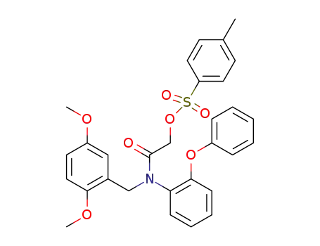 2-((2,5-dimethoxybenzyl)(2-phenoxyphenyl)amino)-2-oxoethyl-4-methylbenzenesulfonate