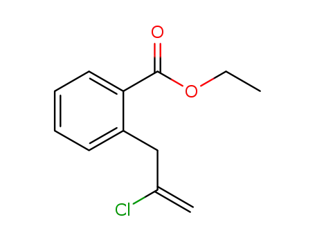 Molecular Structure of 731772-78-4 (3-(2-CARBOETHOXYPHENYL)-2-CHLORO-1-PROPENE)