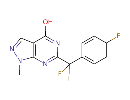 6-(difluoro-(4-fluorophenyl)methyl)-1-methyl-1H-pyrazolo[3,4-d]pyrimidin-4-ol