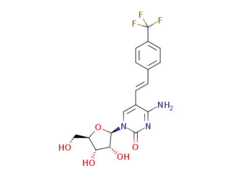 4-amino-1-(3,4-dihydroxy-5-(hydroxymethyl)tetrahydrofuran-2-yl)-5-(4-(trifluoromethyl)styryl)pyrimidin-2(1H)-one