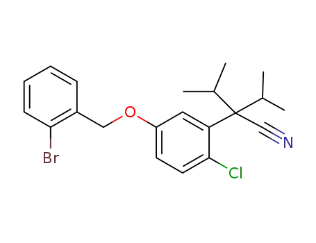 2-(5-((2-bromobenzyl)oxy)-2-chlorophenyl)-2-isopropyl-3-methylbutanenitrile