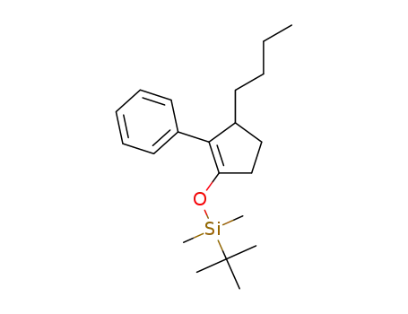 3-butyl-2-phenylcyclopent-1-enyl t-butyldimethylsilyl ether