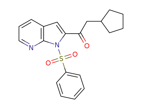 1-(1-benzenesulfonyl-1H-pyrrolo[2,3-b]pyridin-2-yl)-2-cyclopentyl-ethanone