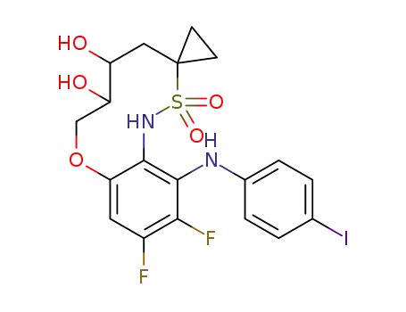 C<sub>19</sub>H<sub>19</sub>F<sub>2</sub>IN<sub>2</sub>O<sub>5</sub>S
