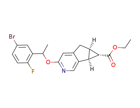 (5aR,6S,6aS)-ethyl 3-(1-(5-bromo-2-fluorophenyl)ethoxy)-5,5a,6,6a-tetrahydrocyclopropa[4,5]cyclopenta[1,2-c]pyridine-6-carboxylate