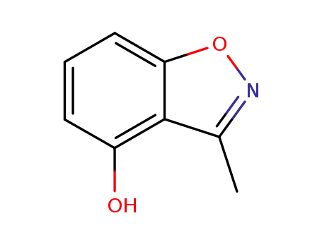 Molecular Structure of 51110-58-8 (1,2-BENZISOXAZOLE-4-OL, 3-METHYL-)