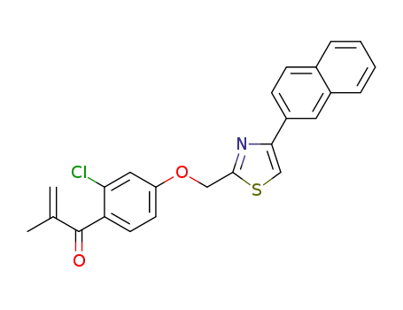 2-[3-chloro-4-(2-methylene-1-oxopropyl)phenoxymethyl]-4-(naphthalen-2-yl)thiazole