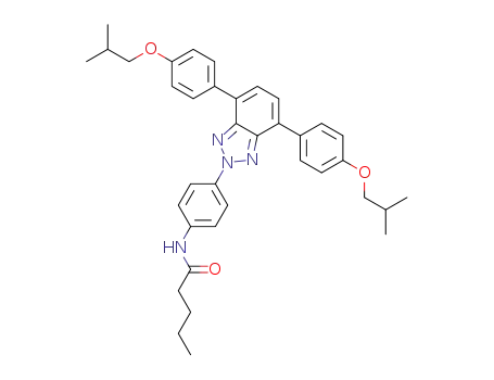 N-(4-(4,7-bis-4-isobutoxyphenyl-2H-benzo[d][1,2,3]triazol-2-yl)phenyl)pentanamide