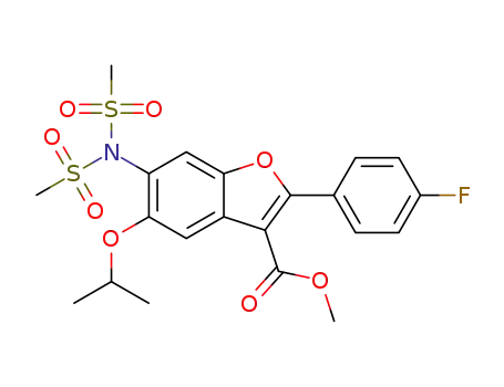 methyl 6-[bis(methylsulfonyl)amino]-2-(4-fluorophenyl)-5-[(1-methylethyl)oxy]-1-benzofuran-3-carboxylate