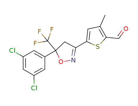 5-[5-(3,5-dichloro-phenyl)-5-trifluoromethyl-4,5-dihydro-isoxazol-3-yl]-3-methyl-thiophene-2-carbaldehyde