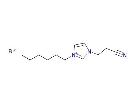 1-(2-cyanoethyl)-3-hexyl-1H-imidazol-3-ium bromide