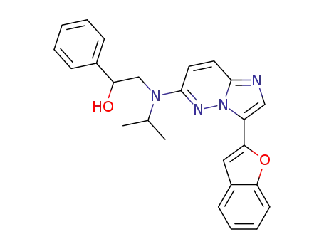 2-{[3-(1-benzofuran-2-yl)imidazo[1,2-b]pyridazin-6-yl](isopropyl)amino}-1-phenylethanol
