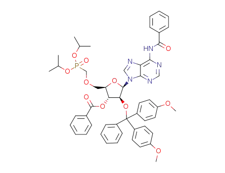 diisopropyl 3'-O-benzoyl-6-N-benzoyl-2'-O-dimethoxytrityl-β-D-arabinoadenosin-5'-O-ylmethanephosphonate