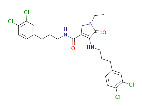 N-(3-(3,4-dichlorophenyl)propyl)-4-(3-(3,4-dichlorophenyl)-propylamino)-1-ethyl-5-oxo-2,5-dihydro-1H-pyrrole-3-carboxamide