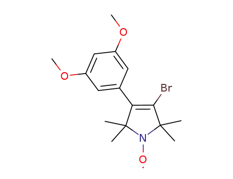 Molecular Structure of 1352457-97-6 (3-bromo-4-(3,5-dimethoxyphenyl)-2,2,5,5-tetramethyl-2,5-dihydro-1H-pyrrol-1-yloxyl)