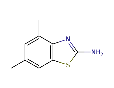 Molecular Structure of 64036-71-1 (2-Benzothiazolamine,4,6-dimethyl-(9CI))