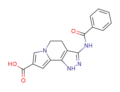 3-[(phenylcarbonyl)amino]-4,5-dihydro-1H-pyrazolo[4,3-g]indolizine-8-carboxylic acid