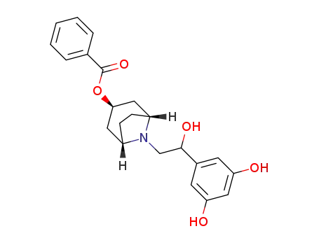 3β-benzoyloxy-8-(2-hydroxy-2-(3,5-dihydroxyphenyl)ethyl)-8-azabicyclo[3.2.1]-octane