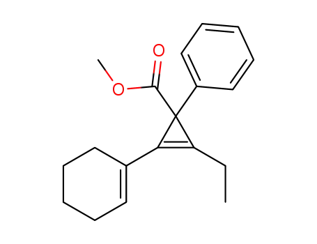 methyl 2-(cyclohex-1-en-1-yl)-3-ethyl-1-phenylcycloprop-2-enecarboxylate