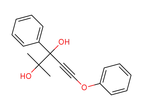 Molecular Structure of 1448620-95-8 (2-methyl-5-phenoxy-3-phenylpent-4-yne-2,3-diol)