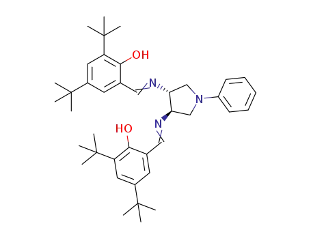 (3R,4R)-N<sub>3</sub>,N<sub>4</sub>-bis[3,5-di-t-butylsalicylidene]-1-phenyl-3,4-diaminopyrrolidine