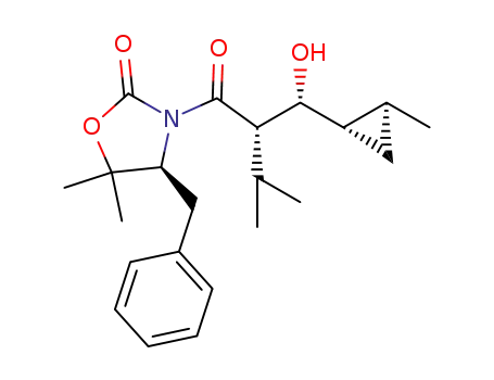 (S)-4-benzyl-3-((S)-2-((R)-hydroxy-((1S,2S)-2-methylcyclopropyl)methyl)-3-methylbutanoyl)-5,5-dimethyloxazolidin-2-one