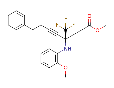 methyl (R)-2-(2-methoxyphenylamino)-6-phenyl-2-(trifluoromethyl)hex-3-ynoate