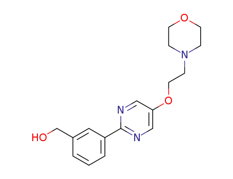 {3-[5-(2-morpholin-4-ylethoxy)pyrimidin-2-yl]phenyl}methanol