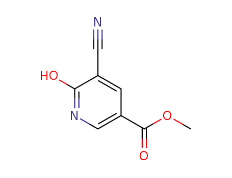Molecular Structure of 929973-87-5 (2-hydroxy-3-cyanopyridine-5-carboxylic acid methyl ester)