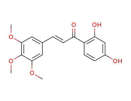 Molecular Structure of 108132-06-5 (2-Propen-1-one, 1-(2,4-dihydroxyphenyl)-3-(3,4,5-trimethoxyphenyl)-)