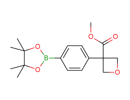 methyl 3-(4-(4,4,5,5-tetramethyl-1,3,2-dioxaborolan-2-yl)phenyl)oxetane-3-carboxylate