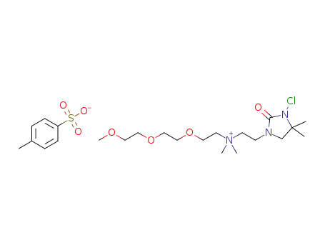 2-(3-chloro-4,4-dimethyl-2-oxoimidazolidin-1-yl)-N-(2-(2-(2-methoxyethoxy)ethoxy)ethyl)-N,N-dimethylethanaminium 4-methylbenzenesulfonate