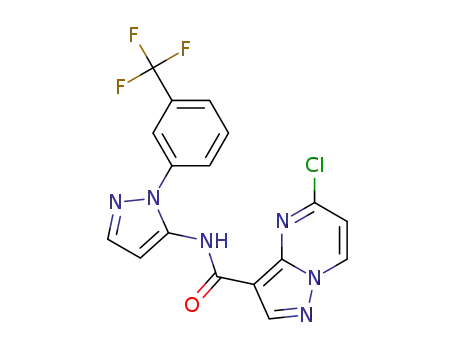 5-chloro-N-(1-(3-(trifluoromethyl)phenyl)-1H-pyrazol-5-yl)pyrazolo[1,5-a]pyrimidine-3-carboxamide