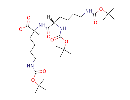 Molecular Structure of 45315-76-2 (N<sub>2</sub>-[N<sub>2</sub>,N<sub>6</sub>-bis(tert-butoxycarbonyl)-L-lysyl]-N<sub>6</sub>-(tert-butoxycarbonyl)-L-lysine)
