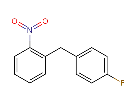 Molecular Structure of 886570-16-7 (Benzene, 1-[(4-fluorophenyl)methyl]-2-nitro-)