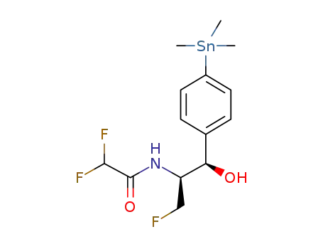 2,2-difluoro-N-((1R,2S)-3-fluoro-1-hydroxy-1-(4-(trimethylstannyl)phenyl)propan-2-yl)acetamide