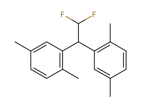Molecular Structure of 1314534-86-5 (1,1-difluoro-2,2-bis(2',5'-dimethylphenyl)ethane)