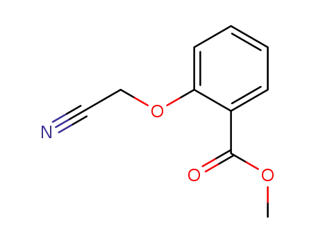 Molecular Structure of 1641-00-5 (METHYL 2-(CYANOMETHOXY)BENZENECARBOXYLATE)