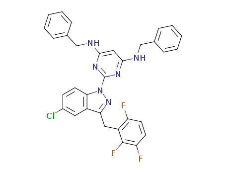 C<sub>32</sub>H<sub>24</sub>ClF<sub>3</sub>N<sub>6</sub>