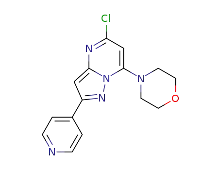 5-chloro-7-morpholin-4-yl-2-pyridin-4-yl-pyrazolo[1,5-a]pyrimidine