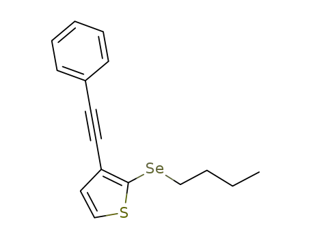 Molecular Structure of 1218795-31-3 (2-(butylselenyl)-3-(phenylethynyl)-thiophene)