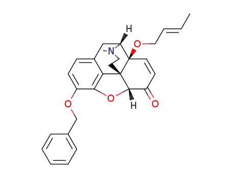 Molecular Structure of 1357076-49-3 (3-O-benzyl-14-O-but-2-enyloxymorphinone)