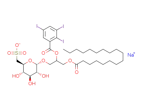 C<sub>34</sub>H<sub>52</sub>I<sub>3</sub>O<sub>12</sub>S<sup>(1-)</sup>*Na<sup>(1+)</sup>