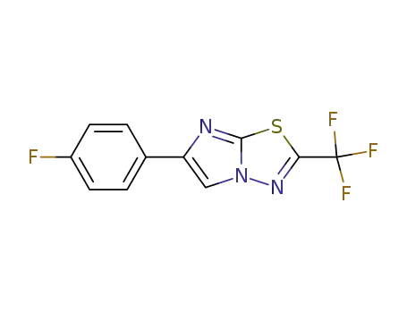 2-(trifluoromethyl)-6-(4-fluorophenyl)imidazo[2,1-b][1,3,4]-thiadiazole