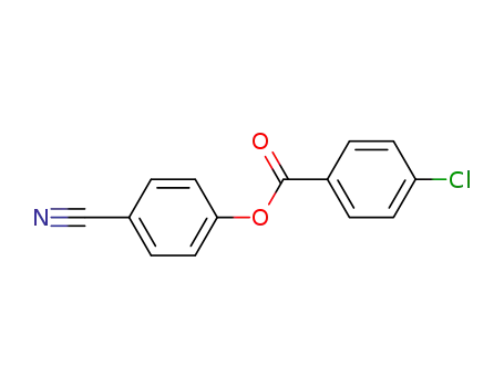 Molecular Structure of 32792-53-3 (Benzoic acid, 4-chloro-, 4-cyanophenyl ester)