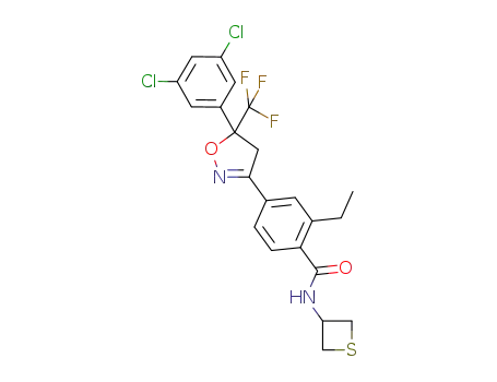4-[5-(3,5-dichlorophenyl)-5-trifluoromethyl-4,5-dihydro-isoxazol-3-yl]-2-ethyl-N-(thietan-3-yl)benzamide