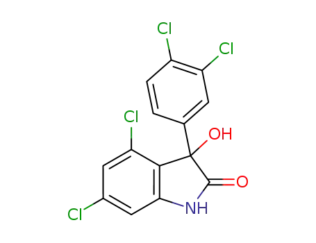 3-hydroxy-4,6-dichloro-1,3-dihydro-3-(3,4-dichlorophenyl)-indol-2-one