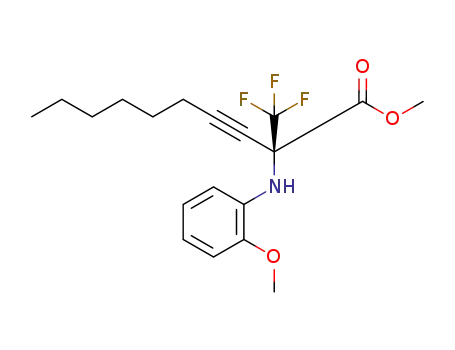 methyl (R)-2-(2-methoxyphenylamino)-2-(trifluoromethyl)dec-3-ynoate