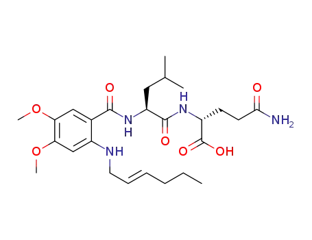 N(α)-[2-(trans-2-hexenyl)amino-4,5-dimethoxy]benzoyl-L-leucinyl-D-glutamine
