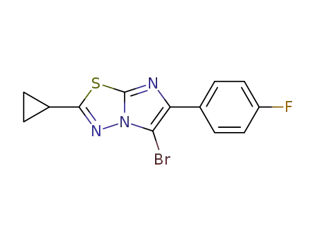 5-bromo-2-cyclopropyl-6-(4-fluorophenyl)imidazo[2,1-b][1,3,4]thiadiazole